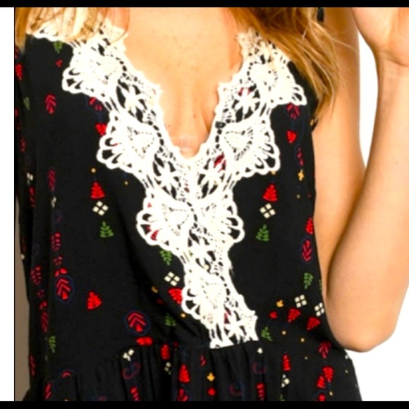 Crochet trim boho dress - Picture 3 of 6